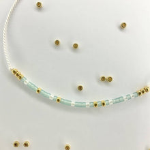 Load image into Gallery viewer, 'Angel' Morse Code bead bracelet - close up detail of beads