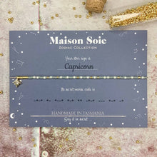 Load image into Gallery viewer, Zodiac Collection Morse Code Bracelet - The beads are arranged to spell 'Capricorn'