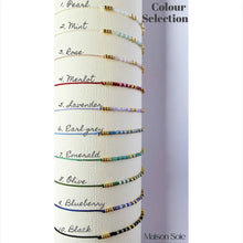 Load image into Gallery viewer, Colour Options for our 'Daughter' Morse Code Bracelet