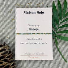 Load image into Gallery viewer, Morse Code Bracelet spelling out 'Courage'