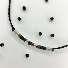 Load image into Gallery viewer, 'Dad' Mens Morse Code bead bracelet - close up detail of beads