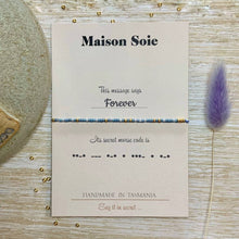 Load image into Gallery viewer, Morse Code Bracelet spelling out 'Forever'