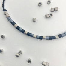Load image into Gallery viewer, 'Grandad' Mens Morse Code bead bracelet - close up detail of beads