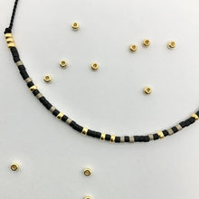 Load image into Gallery viewer, 'Grateful' Morse Code bead bracelet - close up detail of beads