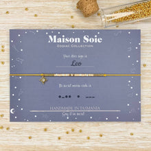 Load image into Gallery viewer, Zodiac Collection Morse Code Bracelet - The beads are arranged to spell 'Leo'