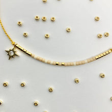 Load image into Gallery viewer, 'Leo' Zodiac Morse Code bead bracelet - close up detail of beads and pendant
