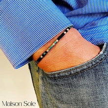 Load image into Gallery viewer, Mens 'Soulmate' Morse Code Bracelet being worn