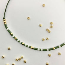 Load image into Gallery viewer, 'Miss You' Morse Code bead bracelet - close up detail of beads