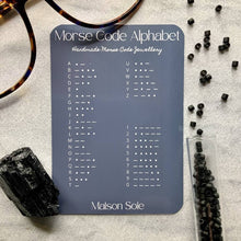 Load image into Gallery viewer, Morse Code Alphabet - The beads are arranged using Morse Code to spell out a secret message