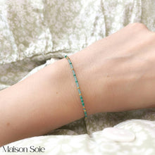 Load image into Gallery viewer, 'Mother' Morse Code Bead Bracelet being worn on wrist