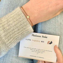 Load image into Gallery viewer, 'A Little Pregnancy Wish' Bracelet being worn