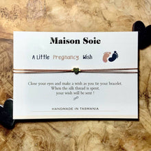 Load image into Gallery viewer, 'A Little Pregnancy Wish' Bracelet shown displayed on its presentation card