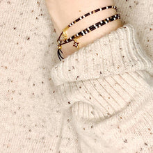 Load image into Gallery viewer, 'Scorpio' Zodiac Morse Code bead bracelet being worn