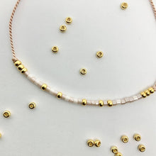 Load image into Gallery viewer, 'Sister' Morse Code bead bracelet - close up photo showing the detail of beads