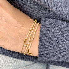 Load image into Gallery viewer, 'Virgo' Zodiac Morse Code bead bracelet being worn