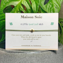 Load image into Gallery viewer, &#39;A Little Good Luck Wish&#39; Bracelet shown displayed on its presentation card
