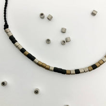 Load image into Gallery viewer, &#39;I Love You&#39; Mens Morse Code bead bracelet - close up detail of beads
