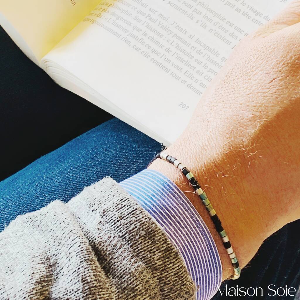 Morse code i love you bracelet for him clearance