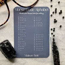 Load image into Gallery viewer, Morse Code Alphabet - The beads are arranged using Morse Code to spell out a secret message
