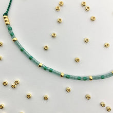 Load image into Gallery viewer, &#39;Soulmate&#39; Morse Code bead bracelet - detail of beads and pendant
